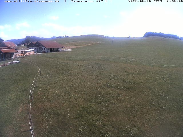 Archiv Foto Webcam Skilifte Sinswang - Blick auf die Skipiste