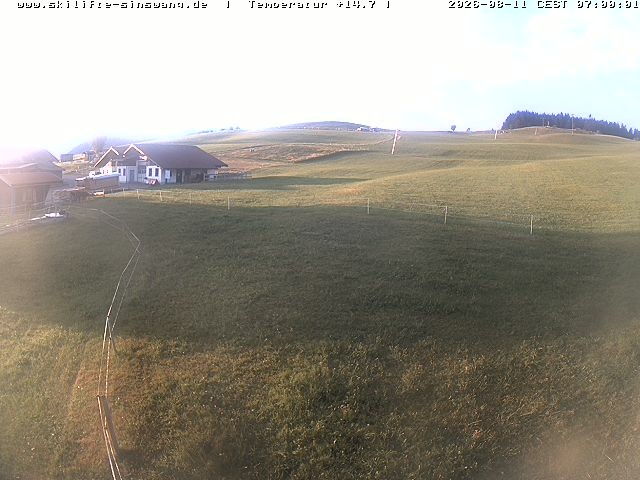 Archiv Foto Webcam Skilifte Sinswang - Blick auf die Skipiste