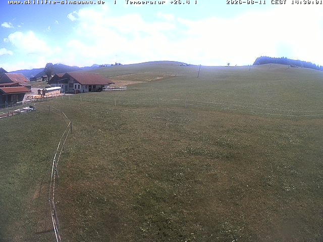 Archiv Foto Webcam Skilifte Sinswang - Blick auf die Skipiste