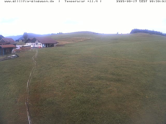 Archiv Foto Webcam Skilifte Sinswang - Blick auf die Skipiste