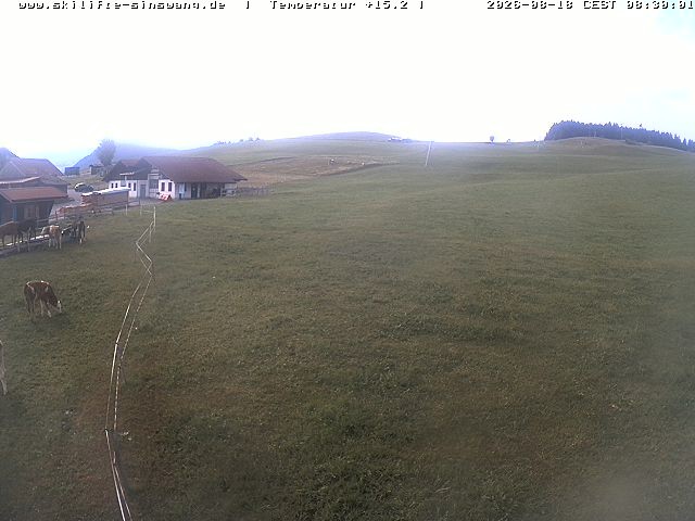 Archiv Foto Webcam Skilifte Sinswang - Blick auf die Skipiste