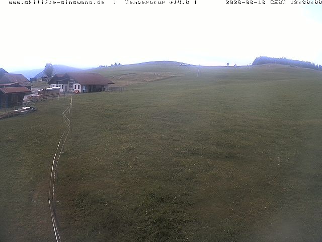 Archiv Foto Webcam Skilifte Sinswang - Blick auf die Skipiste