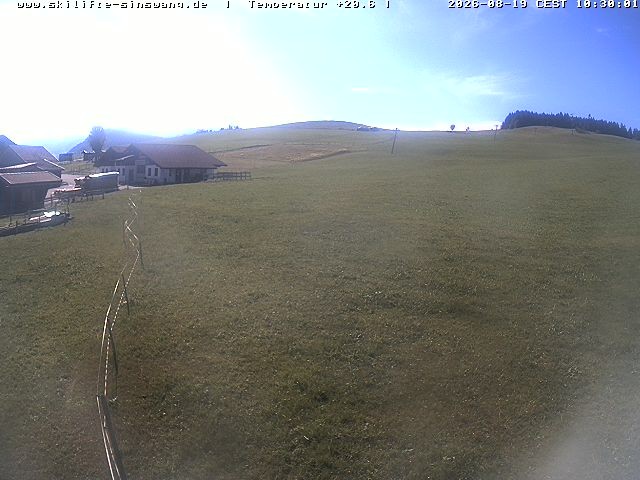 Archived image Webcam Skilifte Sinswang - view of the ski run