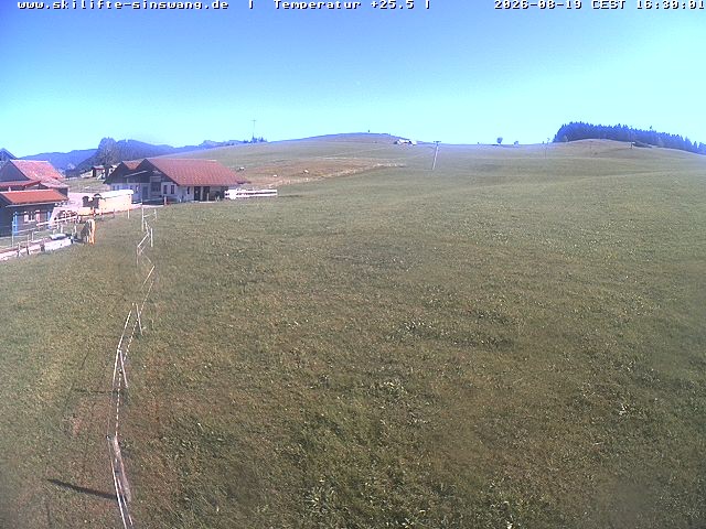 Archived image Webcam Skilifte Sinswang - view of the ski run
