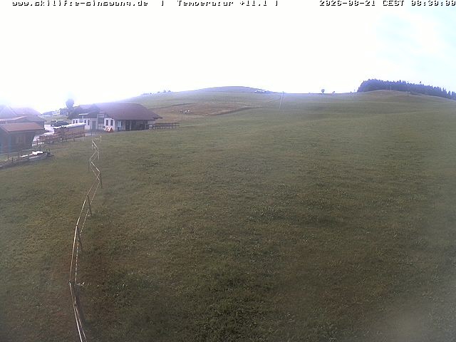 Archiv Foto Webcam Skilifte Sinswang - Blick auf die Skipiste