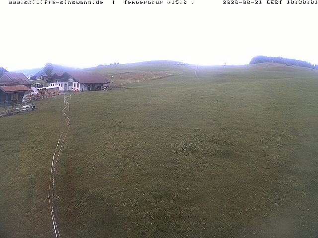 Archiv Foto Webcam Skilifte Sinswang - Blick auf die Skipiste
