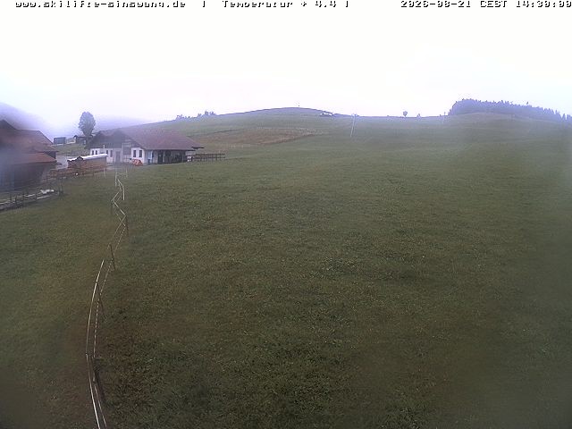 Archiv Foto Webcam Skilifte Sinswang - Blick auf die Skipiste