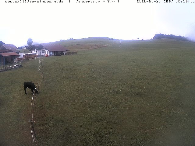 Archiv Foto Webcam Skilifte Sinswang - Blick auf die Skipiste