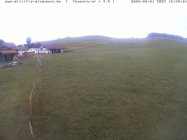 Archiv Foto Webcam Skilifte Sinswang - Blick auf die Skipiste