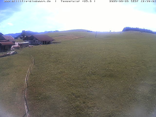Archived image Webcam Skilifte Sinswang - view of the ski run
