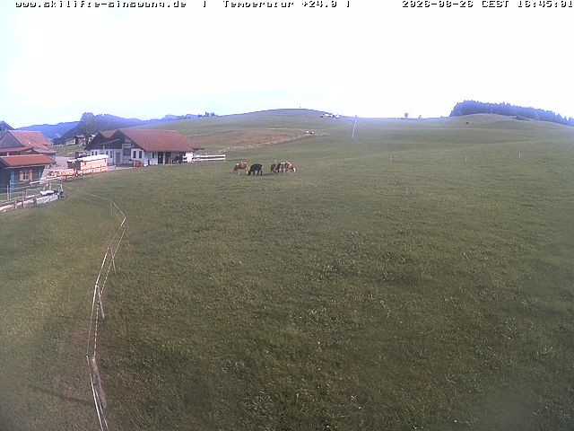 Archived image Webcam Skilifte Sinswang - view of the ski run