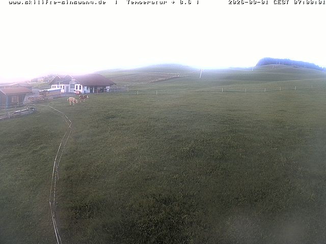 Archiv Foto Webcam Skilifte Sinswang - Blick auf die Skipiste