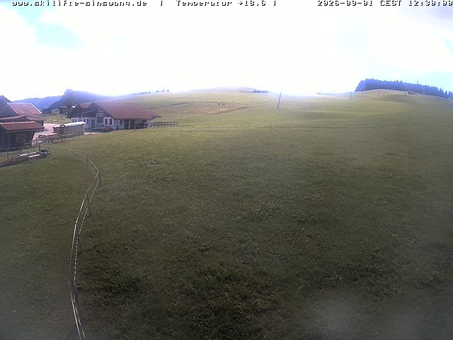 Archiv Foto Webcam Skilifte Sinswang - Blick auf die Skipiste
