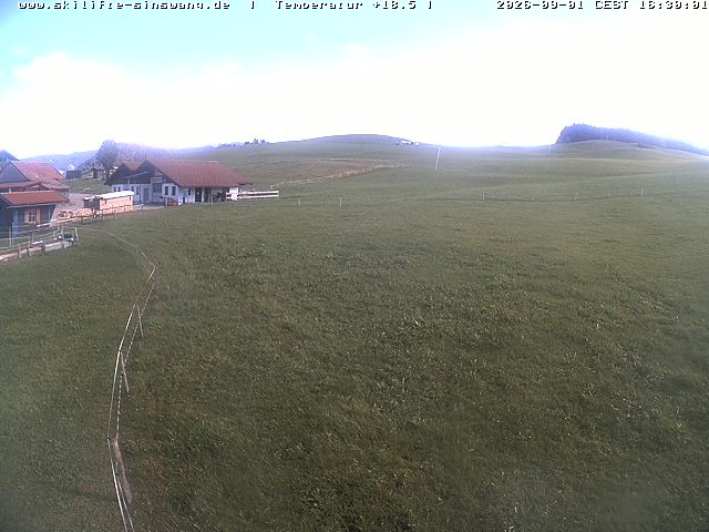 Archiv Foto Webcam Skilifte Sinswang - Blick auf die Skipiste