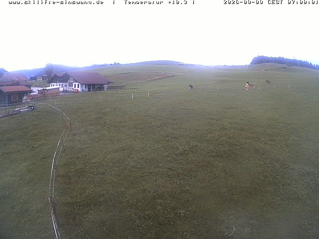 Archiv Foto Webcam Skilifte Sinswang - Blick auf die Skipiste