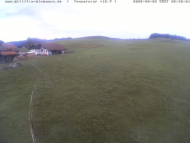 Archiv Foto Webcam Skilifte Sinswang - Blick auf die Skipiste