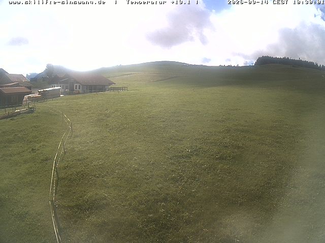Archiv Foto Webcam Skilifte Sinswang - Blick auf die Skipiste