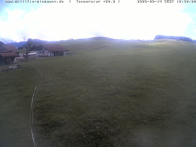 Archiv Foto Webcam Skilifte Sinswang - Blick auf die Skipiste