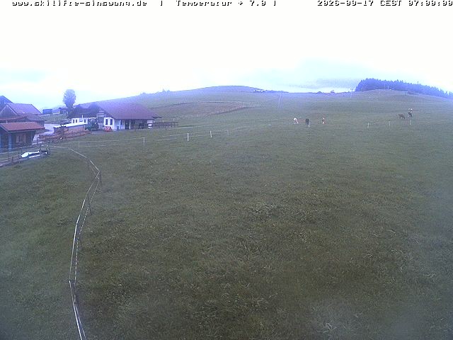 Archiv Foto Webcam Skilifte Sinswang - Blick auf die Skipiste