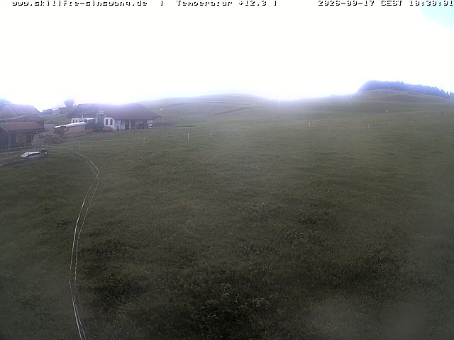 Archiv Foto Webcam Skilifte Sinswang - Blick auf die Skipiste