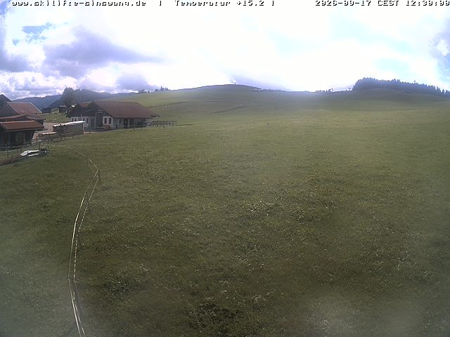 Archiv Foto Webcam Skilifte Sinswang - Blick auf die Skipiste