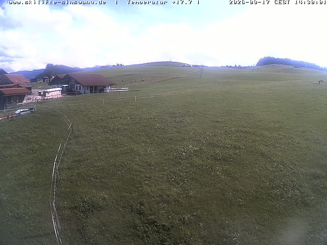 Archiv Foto Webcam Skilifte Sinswang - Blick auf die Skipiste