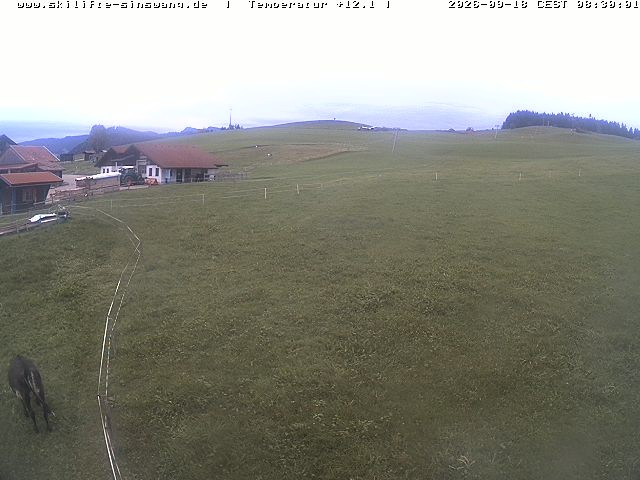 Archived image Webcam Skilifte Sinswang - view of the ski run