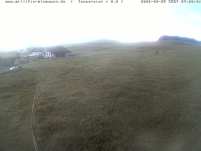 Archived image Webcam Skilifte Sinswang - view of the ski run