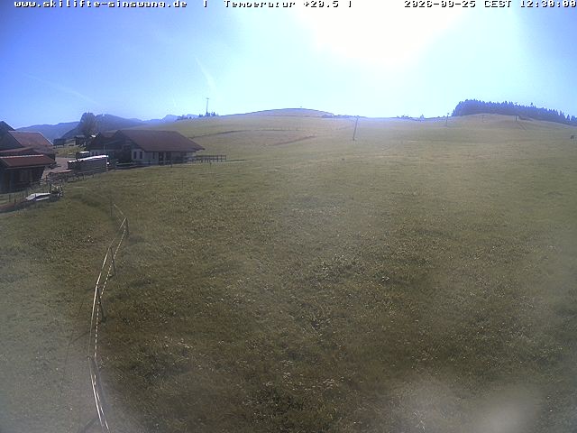 Archived image Webcam Skilifte Sinswang - view of the ski run