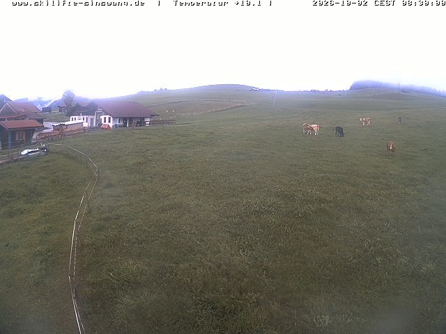 Archived image Webcam Skilifte Sinswang - view of the ski run