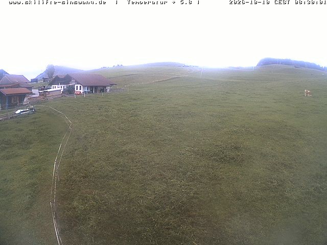 Archiv Foto Webcam Skilifte Sinswang - Blick auf die Skipiste