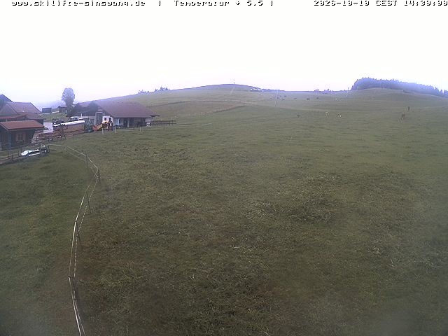 Archiv Foto Webcam Skilifte Sinswang - Blick auf die Skipiste