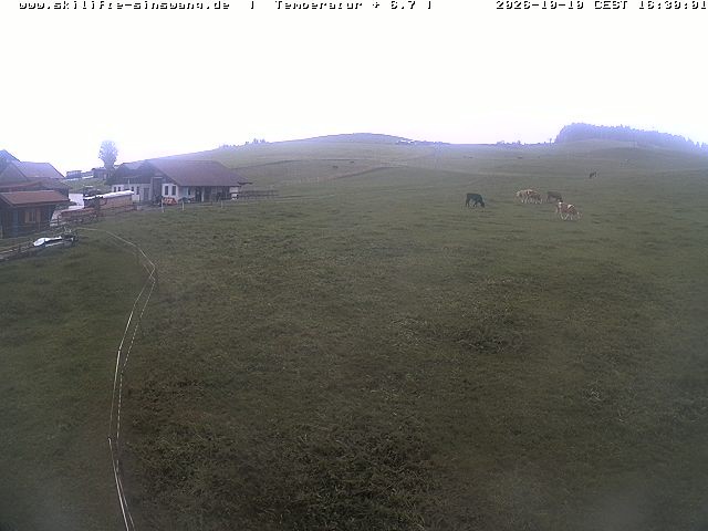 Archiv Foto Webcam Skilifte Sinswang - Blick auf die Skipiste