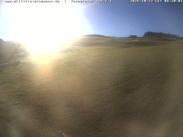 Archived image Webcam Skilifte Sinswang - view of the ski run