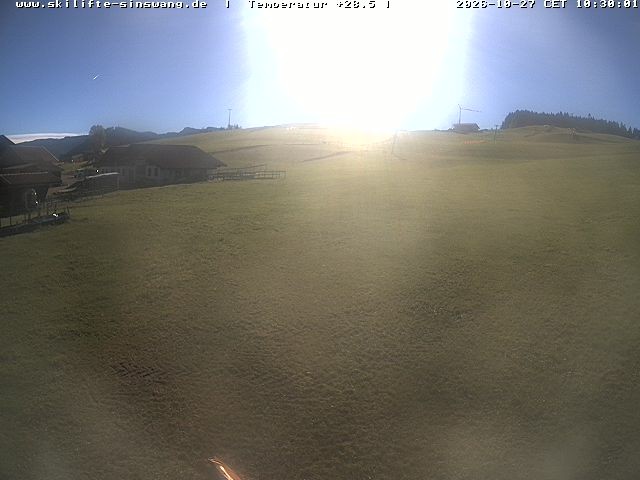 Archived image Webcam Skilifte Sinswang - view of the ski run