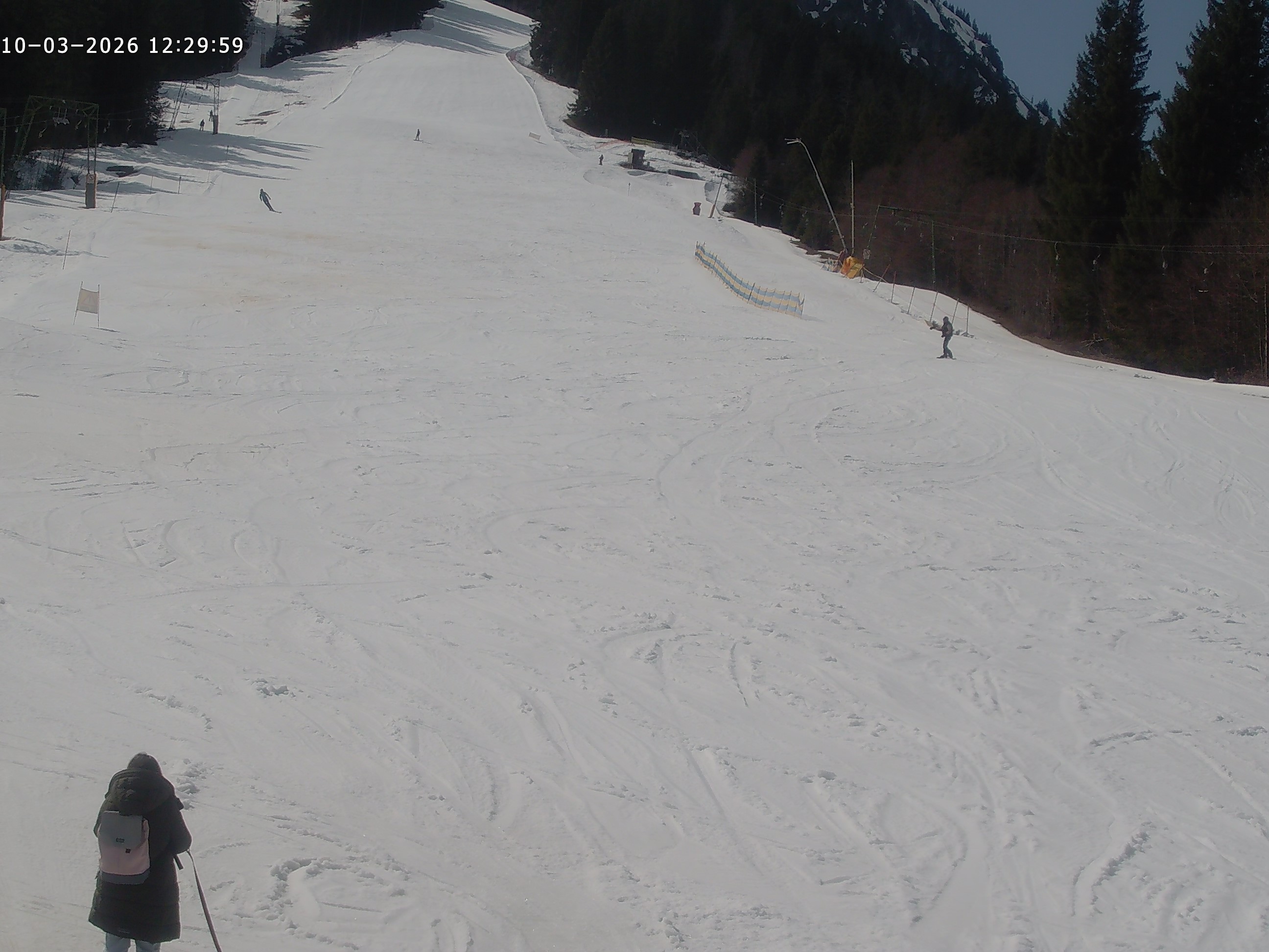 Archiv Foto Webcam Spieserlifte Unterjoch Blick auf die Piste