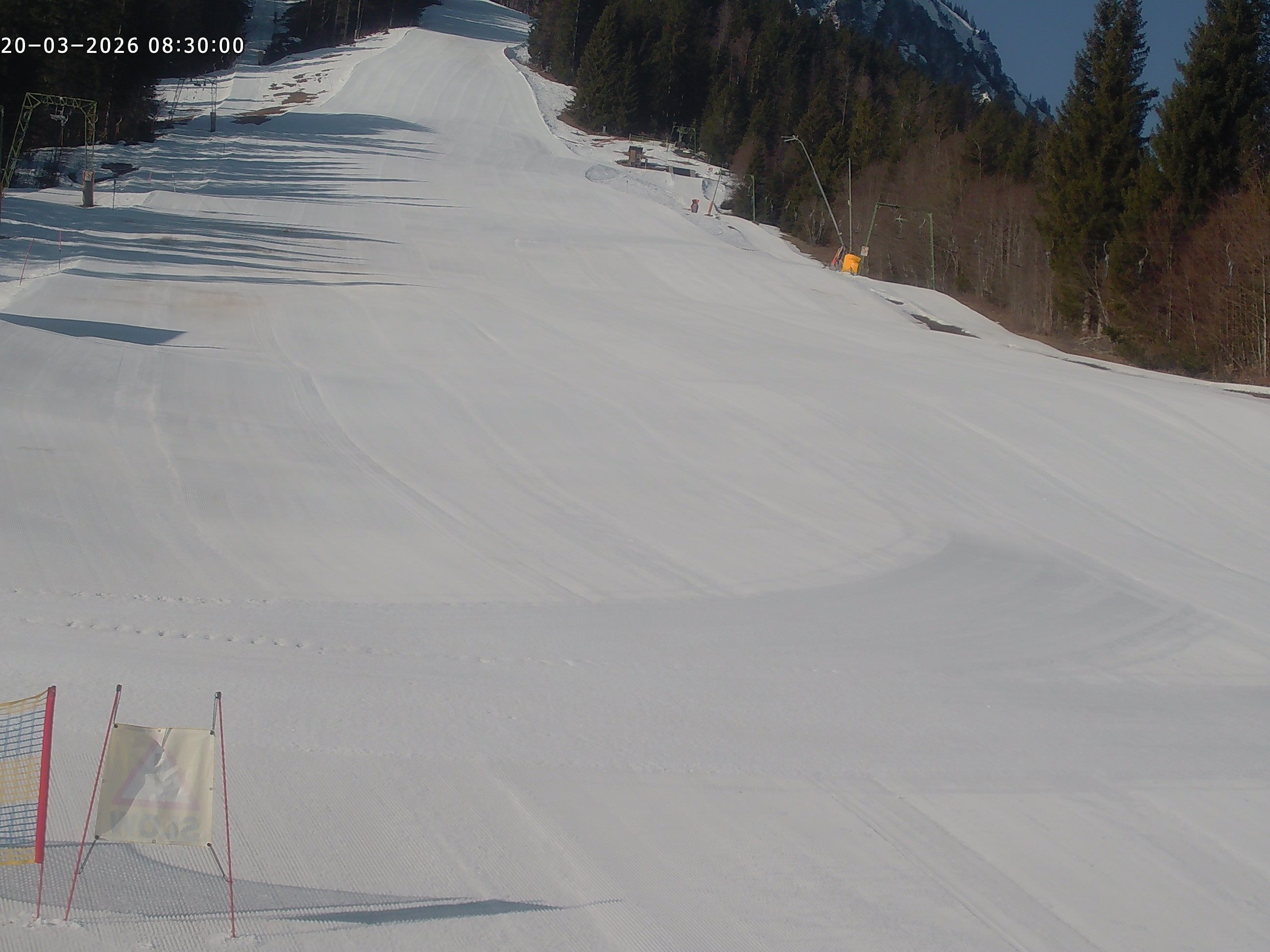 Archiv Foto Webcam Spieserlifte Unterjoch Blick auf die Piste