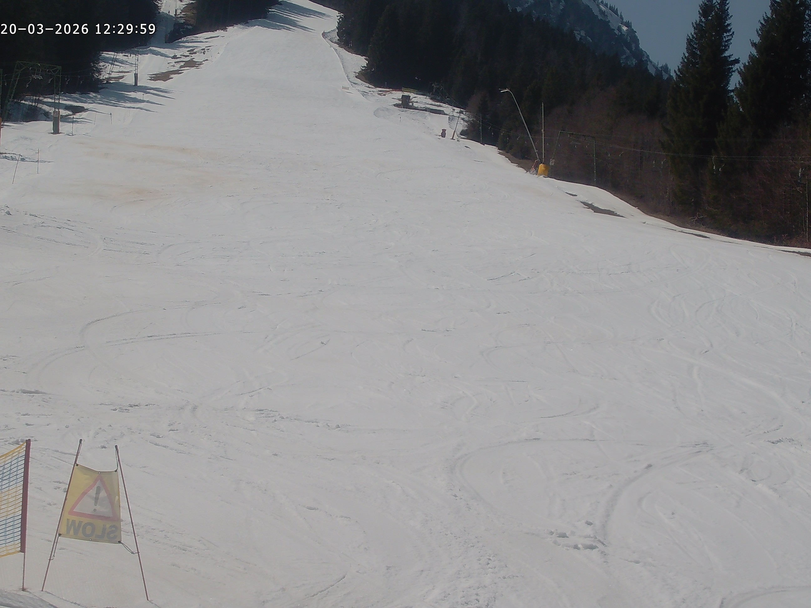 Archiv Foto Webcam Spieserlifte Unterjoch Blick auf die Piste