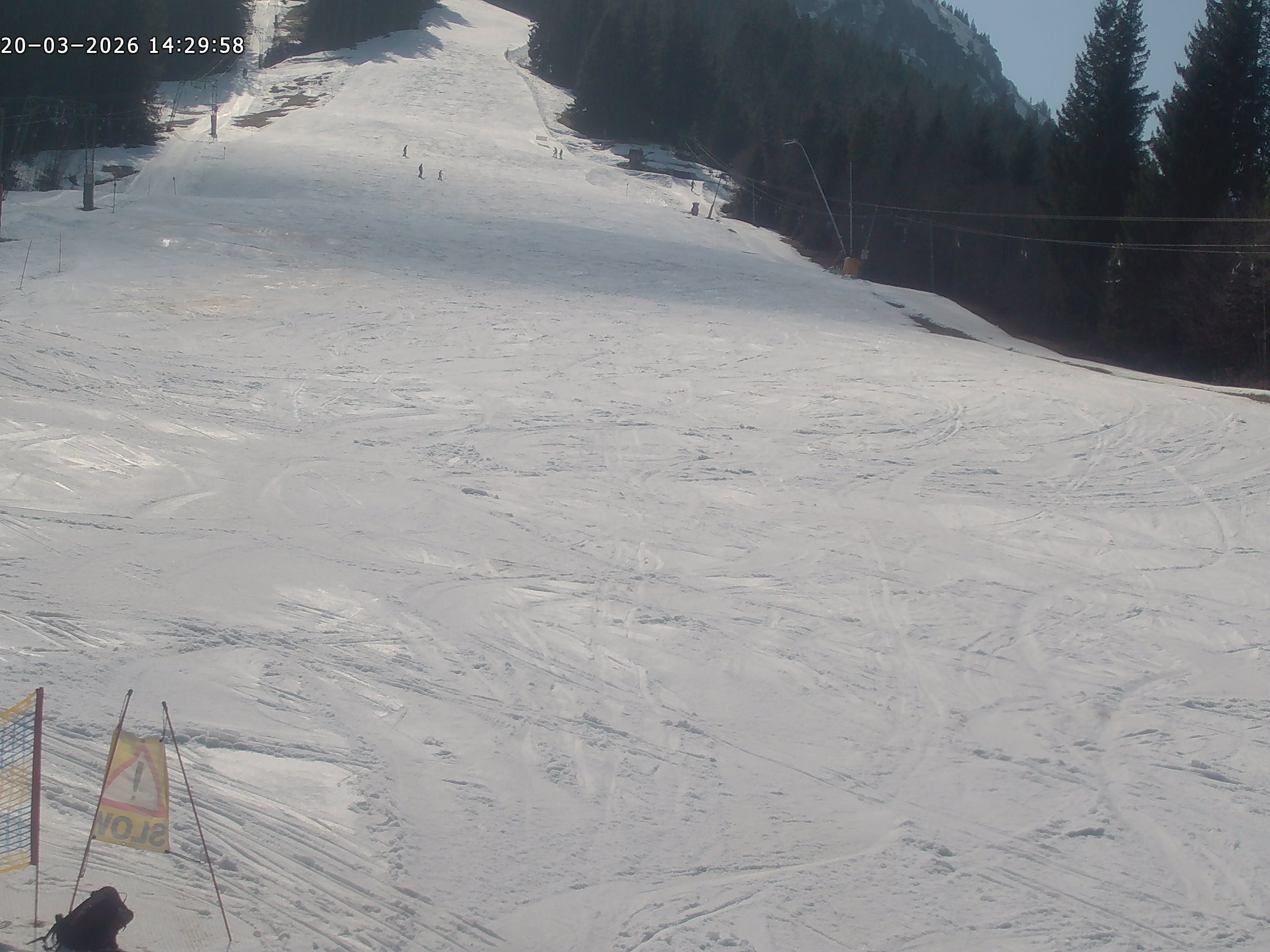 Archiv Foto Webcam Spieserlifte Unterjoch Blick auf die Piste