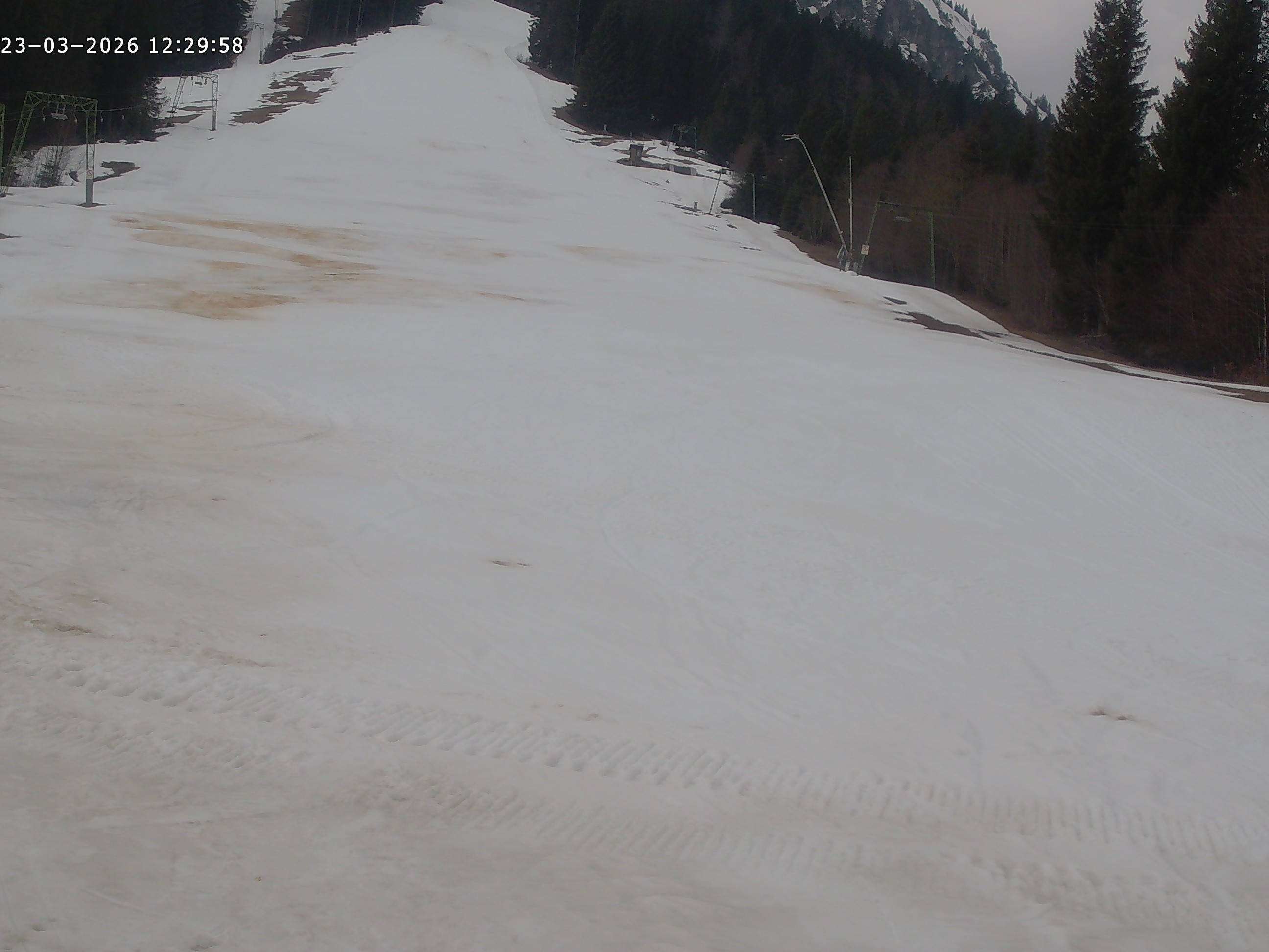 Archiv Foto Webcam Spieserlifte Unterjoch Blick auf die Piste