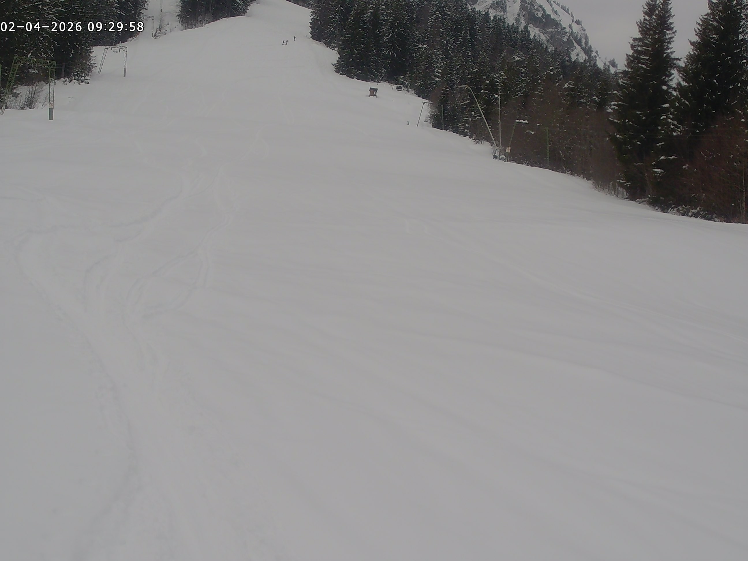Archiv Foto Webcam Spieserlifte Unterjoch Blick auf die Piste