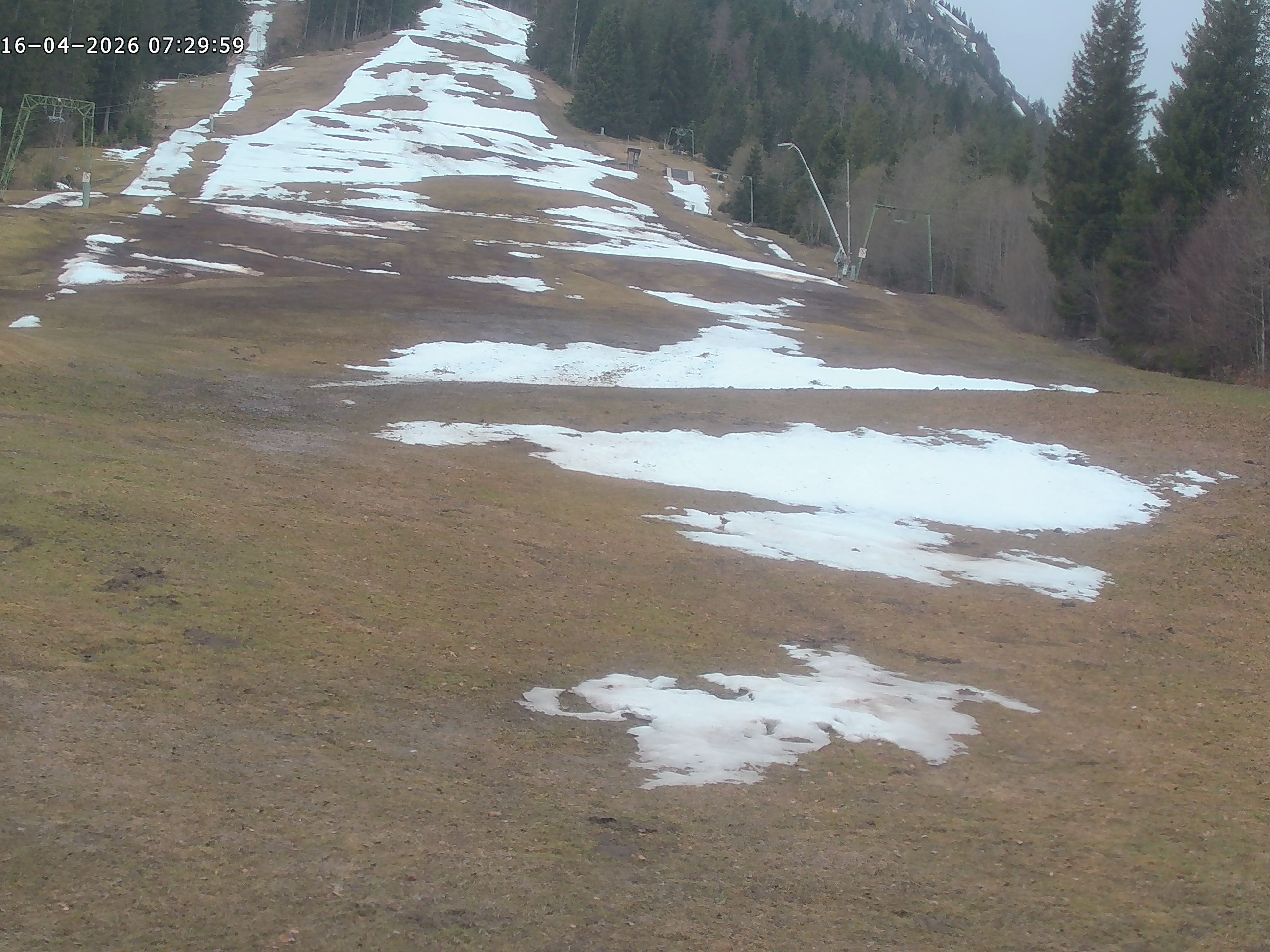 Archiv Foto Webcam Spieserlifte Unterjoch Blick auf die Piste