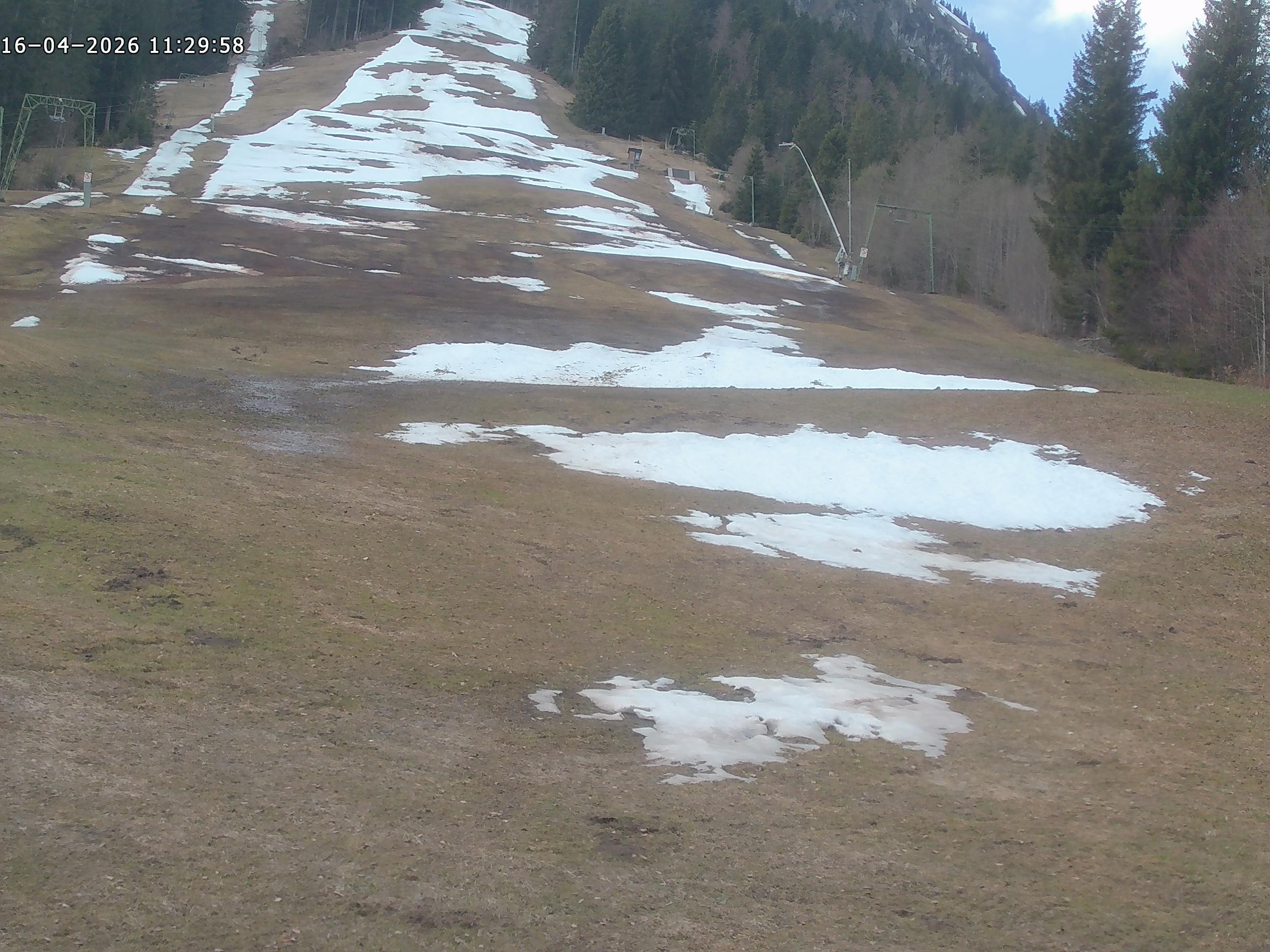 Archiv Foto Webcam Spieserlifte Unterjoch Blick auf die Piste