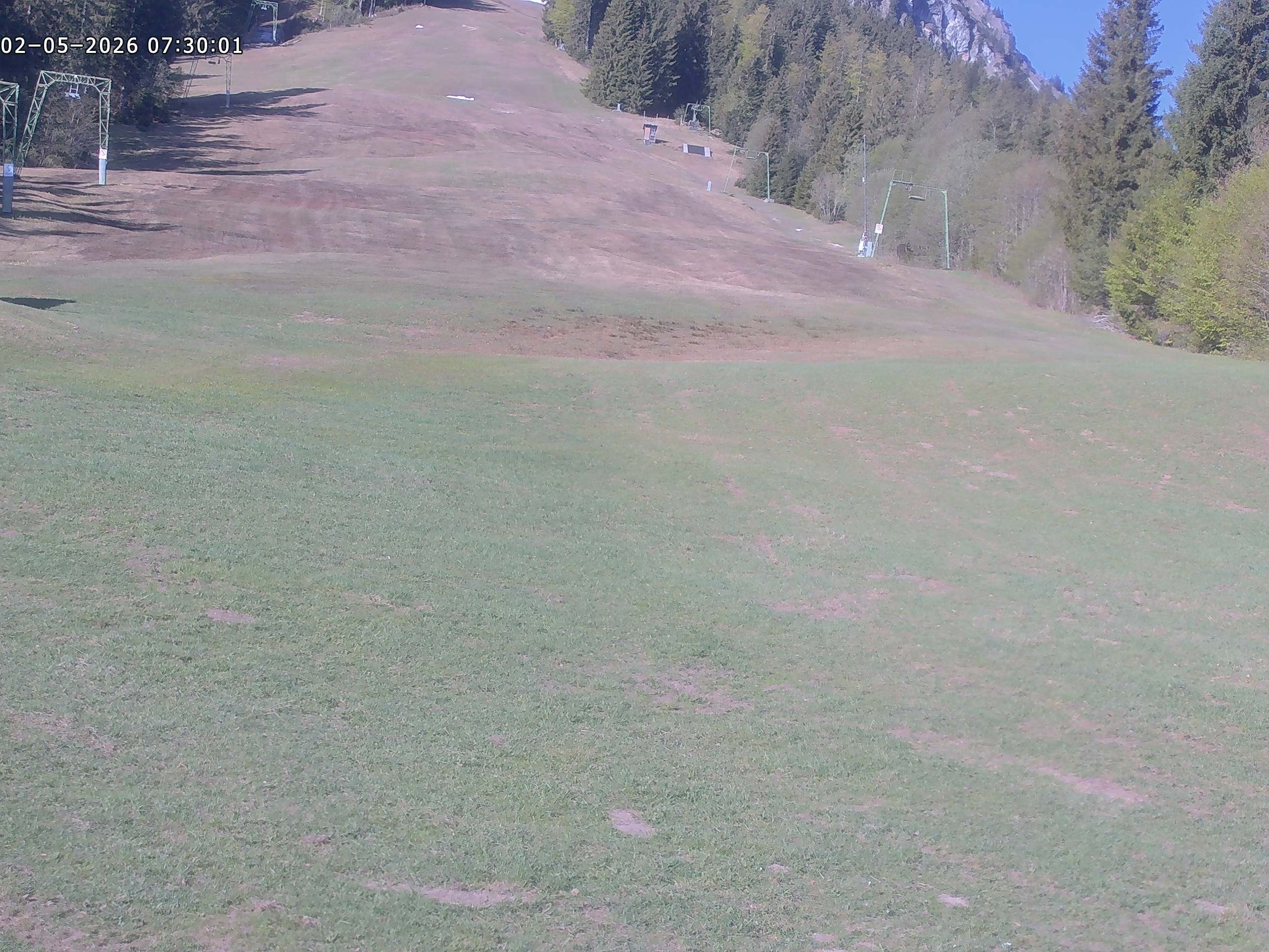Archiv Foto Webcam Spieserlifte Unterjoch Blick auf die Piste