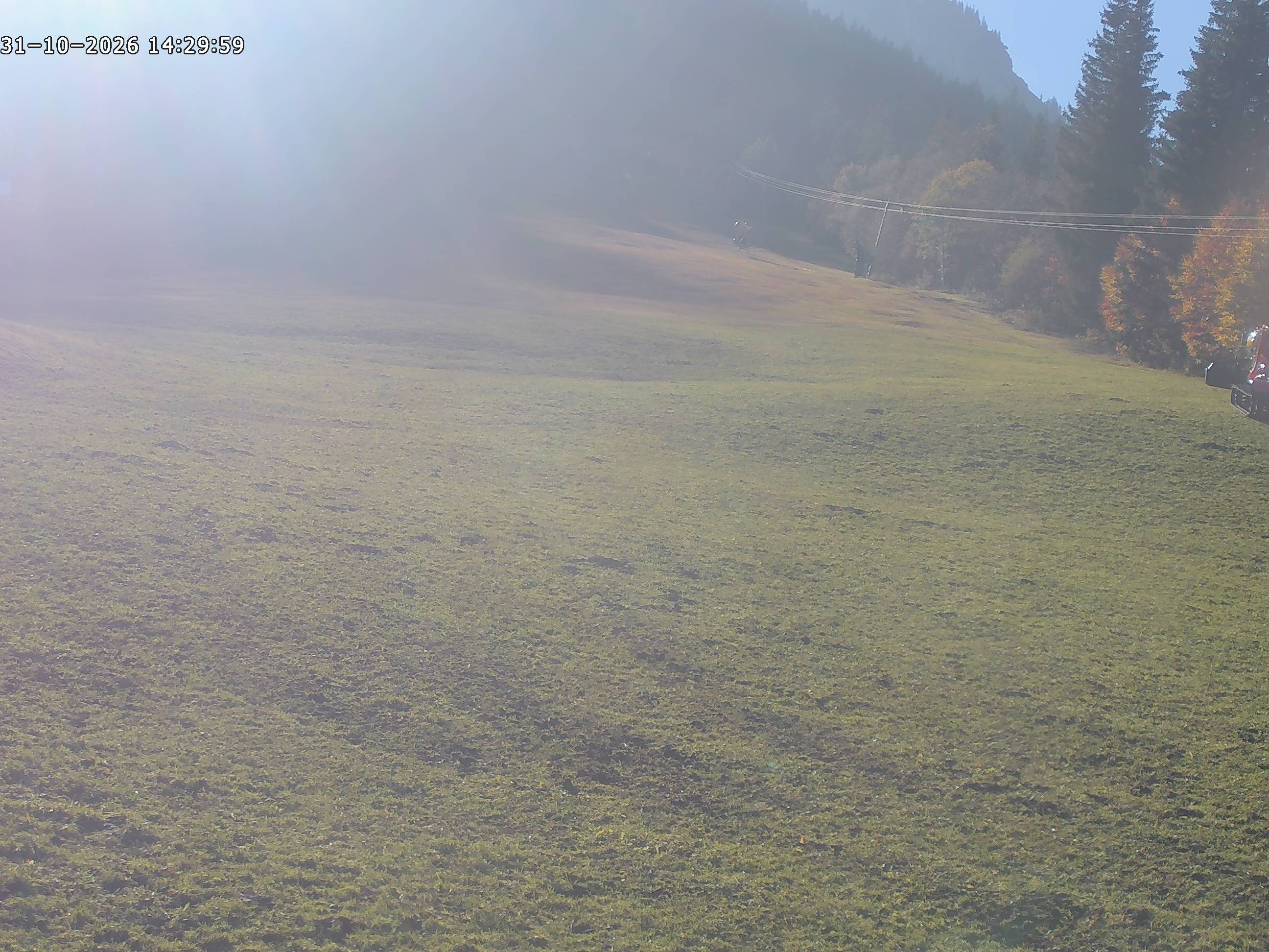 Archived image Webcam Spieserlifte Unterjoch View of the ski run