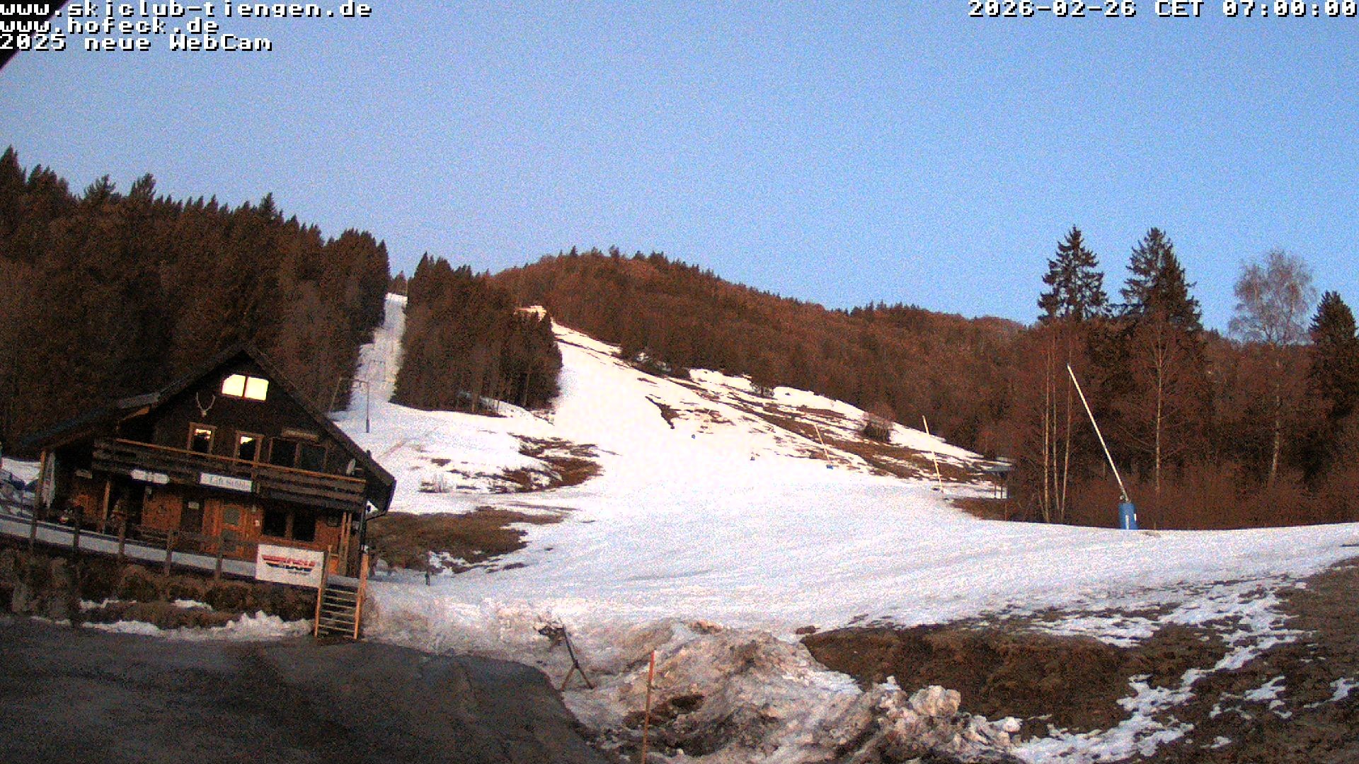 Archived image Webcam Skilifte Hofeck