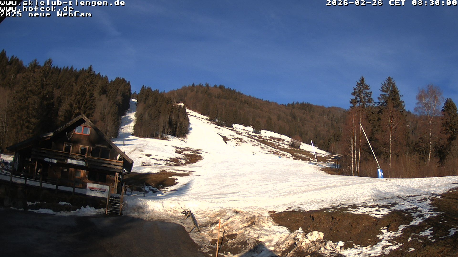 Archived image Webcam Skilifte Hofeck
