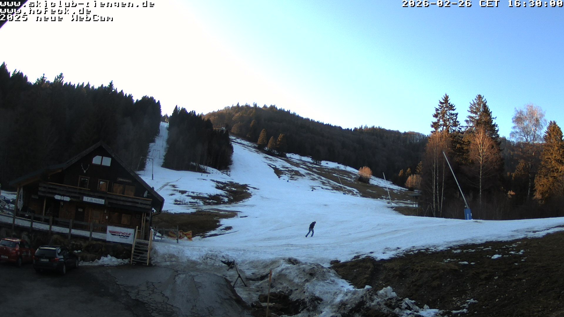 Archived image Webcam Skilifte Hofeck