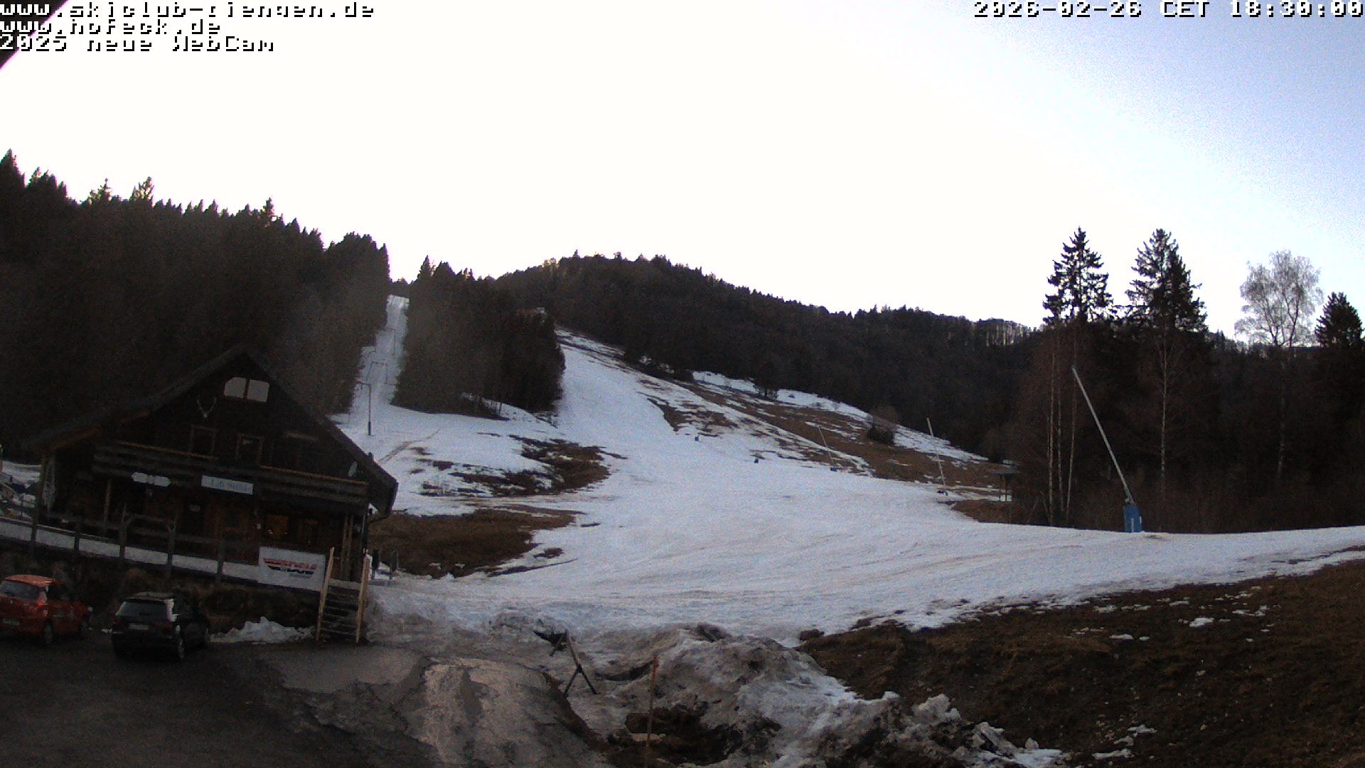 Archived image Webcam Skilifte Hofeck