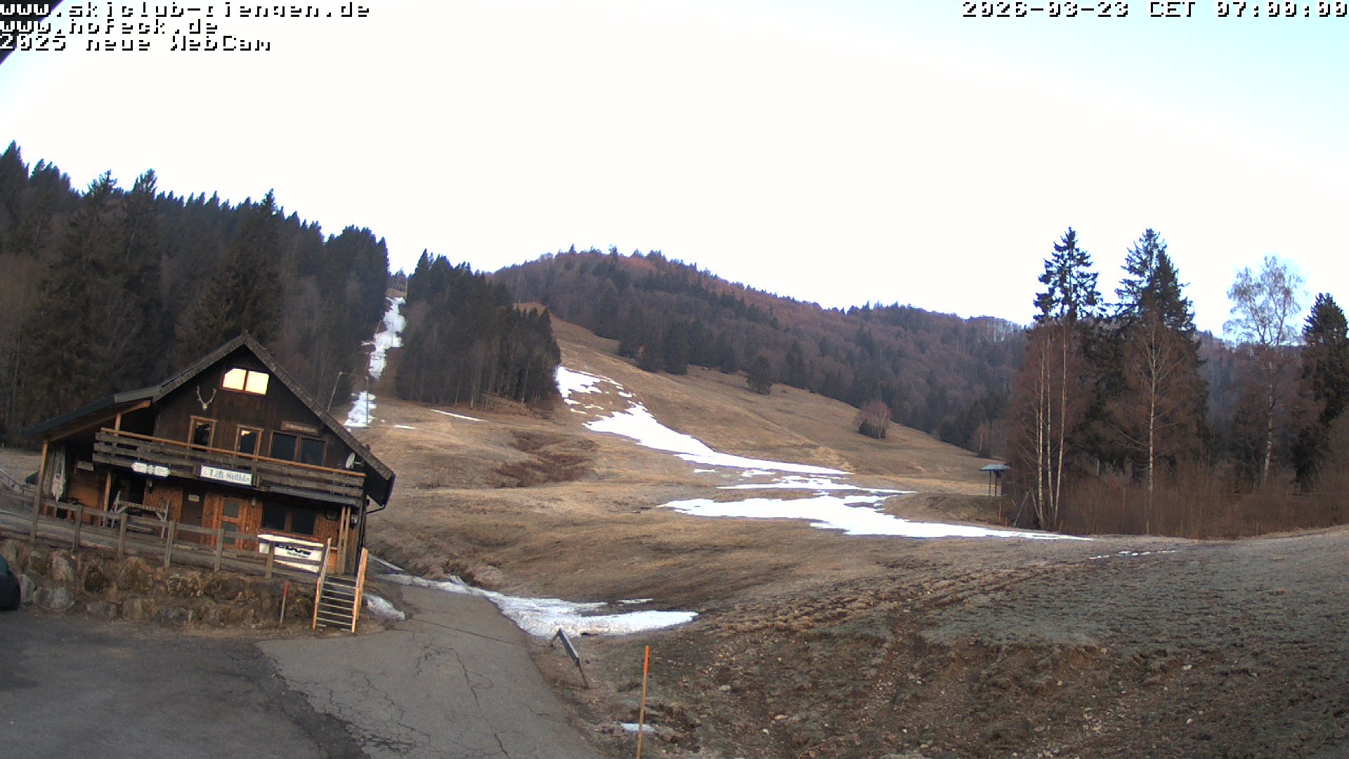 Archived image Webcam Skilifte Hofeck